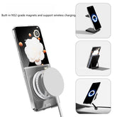 For Honor Magic V Flip Transparent Magnetic Case